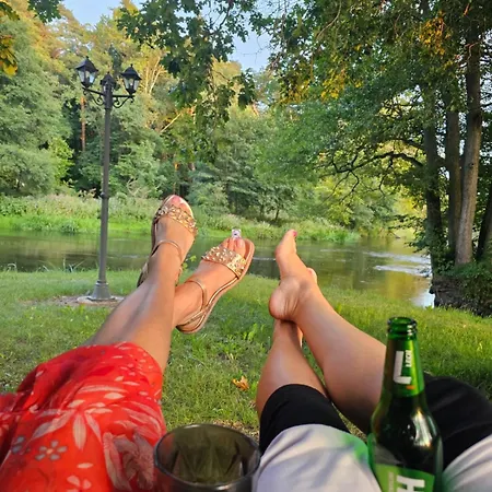 Woodorf Drewnem Uslane - Dom Z Jacuzzi Nad Rzeka Slupia Wsrod Pol I Lasow Z Grillowa, Ogniskiem I Placami Zabaw Dla Dzieci *