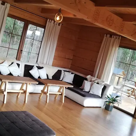 Woodorf Drewnem Uslane - Dom Z Jacuzzi Nad Rzeka Slupia Wsrod Pol I Lasow Z Grillowa, Ogniskiem I Placami Zabaw Dla Dzieci Ustka