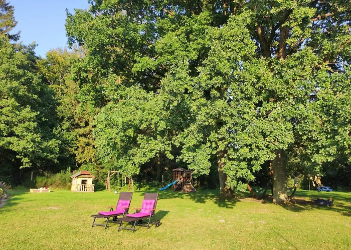 Woodorf Drewnem Uslane - Dom Z Jacuzzi Nad Rzeka Slupia Wsrod Pol I Lasow Z Grillowa, Ogniskiem I Placami Zabaw Dla Dzieci Villa *