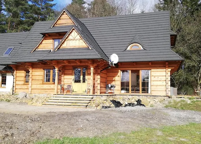 Woodorf Drewnem Uslane - Dom Z Jacuzzi Nad Rzeka Slupia Wsrod Pol I Lasow Z Grillowa, Ogniskiem I Placami Zabaw Dla Dzieci