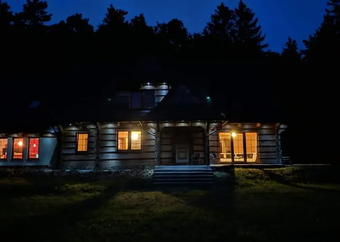 Woodorf Drewnem Uslane - Dom Z Jacuzzi Nad Rzeka Slupia Wsrod Pol I Lasow Z Grillowa, Ogniskiem I Placami Zabaw Dla Dzieci *