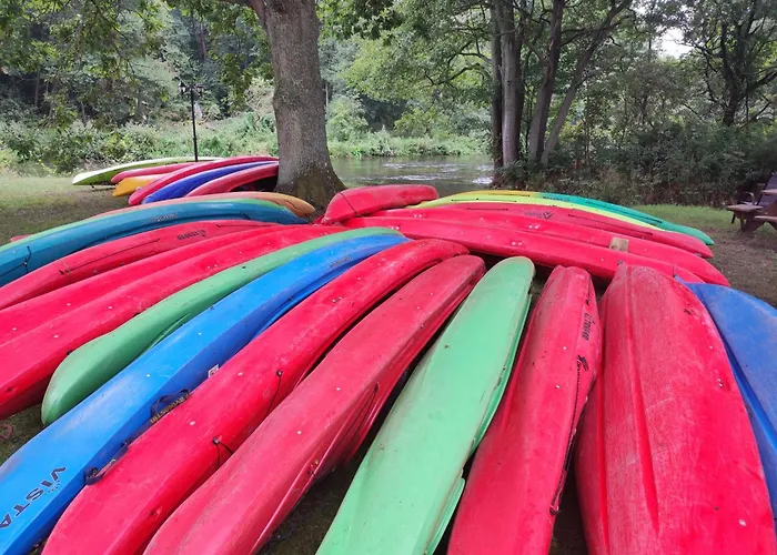 Woodorf Drewnem Uslane - Dom Z Jacuzzi Nad Rzeka Slupia Wsrod Pol I Lasow Z Grillowa, Ogniskiem I Placami Zabaw Dla Dzieci Villa